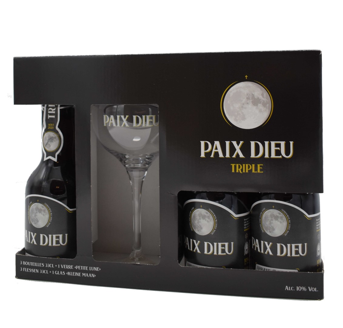 solide Accountant mout Paix Dieu Geschenk 3x33cl+Glas - Belgian Brewed